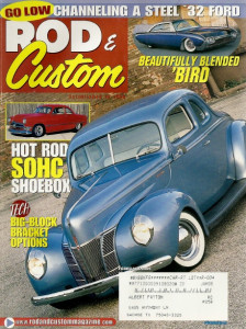 ROD & CUSTOM 2005 FEB - CHANNELING A DEUCE COUPE, 4-SPEED SHIFTER RELOCATED
